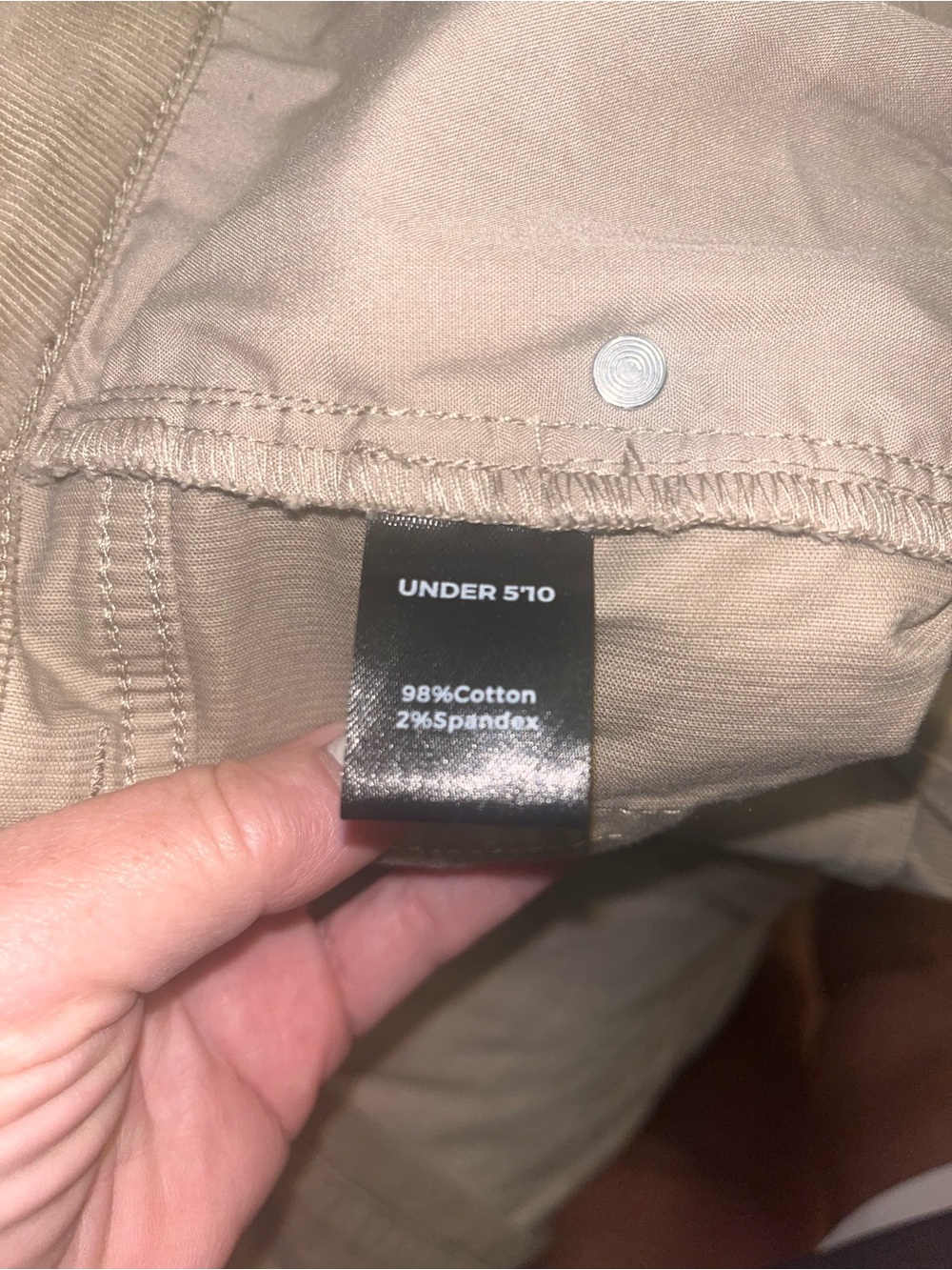Under 510 Men's Slim Fit Fine Wale Beige Pants, 33x28, NWOT - Picture 4 of 5